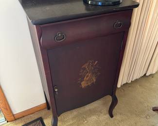 Mahogany music chest circa 1900