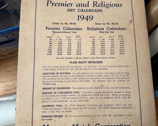 Salesman sample calendar