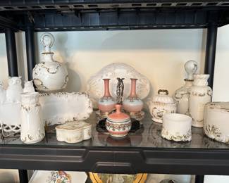 Circa 1900 vanity pieces