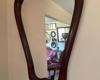 Beautiful mahogany framed mirror