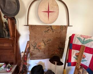 one of many old handmade items or jigs that we do not know their intended purpose.  