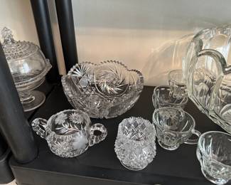 cut crystal glassware