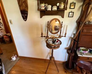 mens shaving stand , mug collection and supplies