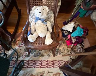 antique mahogany child’s rocker