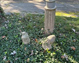 Vintage concrete pieces