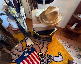 hooked American eagle rug