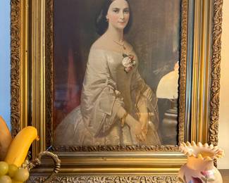 Framed antique print of Miss Jennie