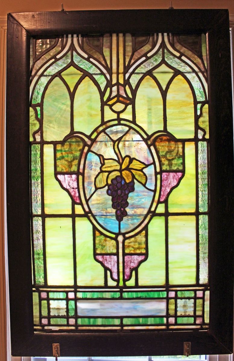 Framed Stained Glass Window