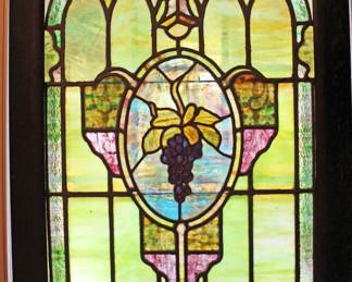 Framed Stained Glass Window