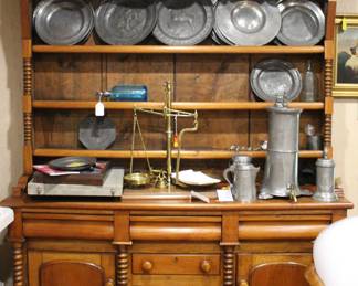 19th Century Dresser with Hutch