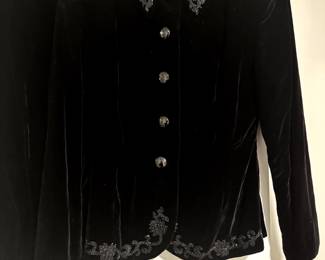 Black velvet suit 50s