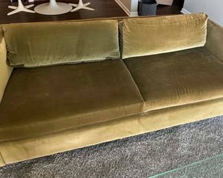 Velvet sofa