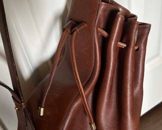 chocolate Leather Bally Handbag