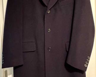 Donna Karan Navy Overcoat gold label