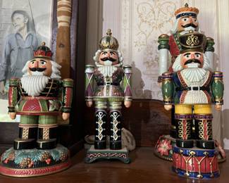 22. Collection of Fitz & Floyd Nutcrackers (11") (12") (16")