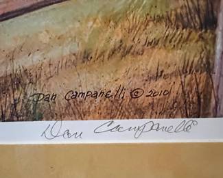 87. Signed Lithograph of Mendham Cider Mill by Dan Campanelli 34/100 (35" x 25")