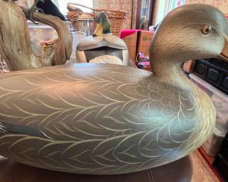 37. Signed Duck Decoy by G. Strunk