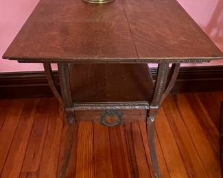 93. Antique Accent Table (24" x 24" x 29")