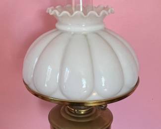 92. Vintage Brass Lamp (10" x 24")