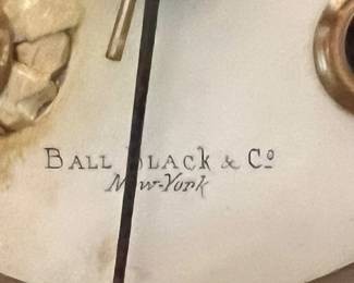 7. Ball Black & Co. Metal Mantle Clock (21" x 6" x 13")