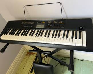 117. Casio CTK 2400 Keyboard w/ Stool