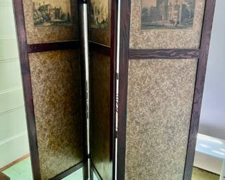 116. VIntage Tri-Fold Screen (57" x 66")
