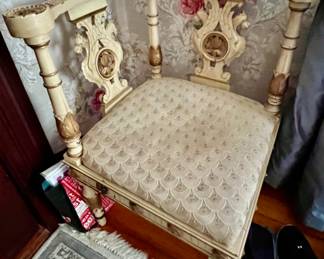 98. Antique Corner Chair (26" x 24" x 31")