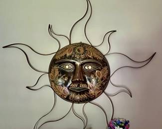 103. Metal Sculpture of Sun (60" x 60")
