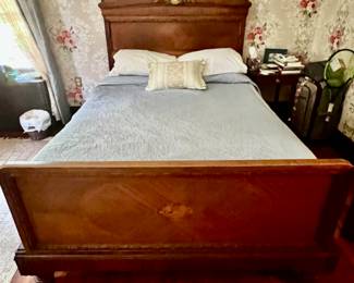 94. Antique Queen Bed (56"h)