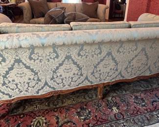 3a. Pair of Vintage 3 Cuhion Sofas (88" x 36" x 34")