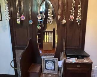 86. Antique Front Hall Stand (53" x 22" x 84")