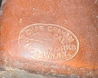 134. Signed Clay Trough by Llyod Young, Charles Graham Potteworks (27" x 22" x 17)