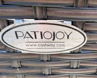 61. All Weather Wicker Loveseat w/ Center Table