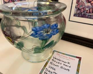 Vandermark StudioHand Blown Glass Vase