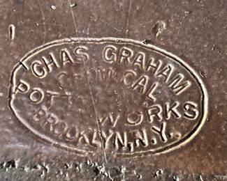 134. Signed Clay Trough by Llyod Young, Charles Graham Potteworks (27" x 22" x 17)