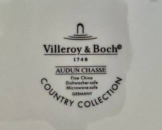 53. Villeroy Boch "Audun Chasse"  23 pc. Porcelain Tea Set
