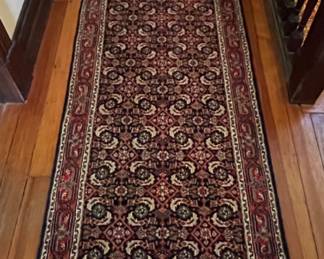 84. Handknotted Wool Runner (2'6" x 9'11")