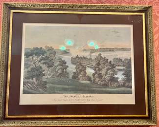 8. "The Falls of Niagara" Print Engraved by C. Hunt (33" x 26")