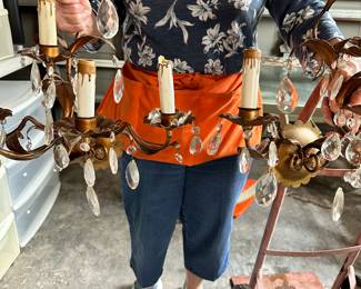 #43 - $220.00 - Wall Sconces crystal from New Orleans