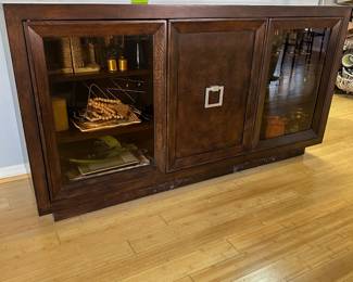 #11 - $400.00 - Buffet, 36H x 68L x 20D 2 glass doors one solid door