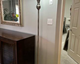 #13 - $70.00 - Brush nickel lamp, 69H x 12W