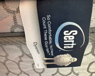 #18 - $450.00 - 4 piece bedroom set - Metal bench with cushion 28H x 20W x 49L - Queen Bed 84L x 60W x 27H - bedside tables 29H x 22W x 18D