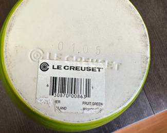 #41 - $26.00 - Le Creuset water pitcher lime green