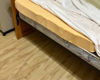 #28 - $200.00 - Wooden Daybed, with cutout hearts 44H x 79L 42D