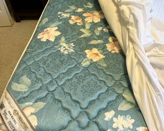 #32 - $150.00 - Queen bed, with white covered head board 45H x 62L