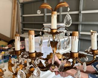 #43 - $220.00 - Wall Sconces crystal from New Orleans