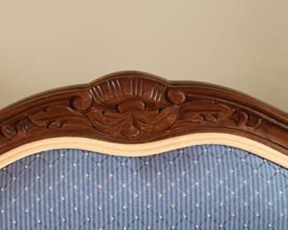 CALICO CORNERS CUSTOM FURNITURE - FRENCH PARLOR CHAIRS WITH ACCENT PILLOWS(THESE WERE CUSTOM ORDERED AND IN LIKE NEW CONDITION WITH GREAT COLORS) $100 EACH