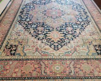 STUNNING KARASTAN NAVY HERIZ 10'X14' AREA RUG $800