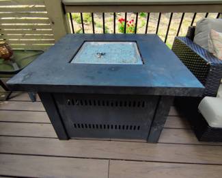 Firepit with propane tank $75