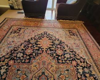 STUNNING KARASTAN NAVY HERIZ 10'X14' AREA RUG $800
